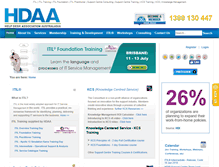 Tablet Screenshot of hdaa.com.au